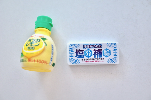 汗をかいたら塩分補給のサイズ感